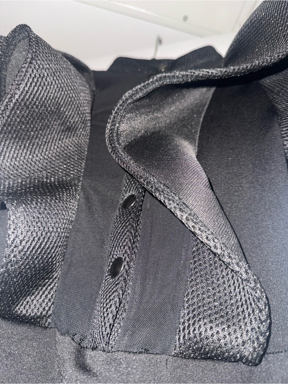Black Ruffled One-Piece Bodysuit - Picture 3 of 3